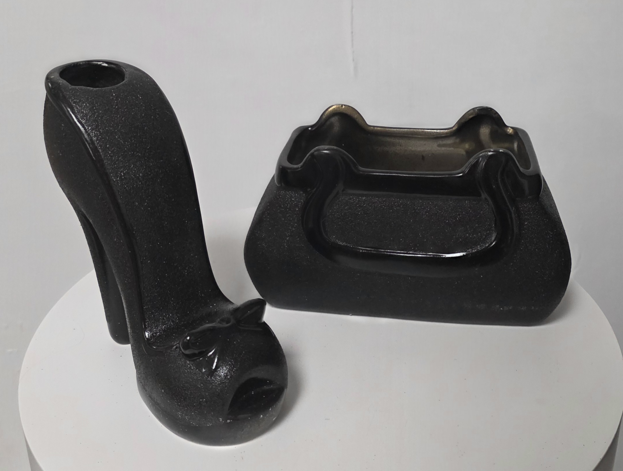 High-heel & purse vases