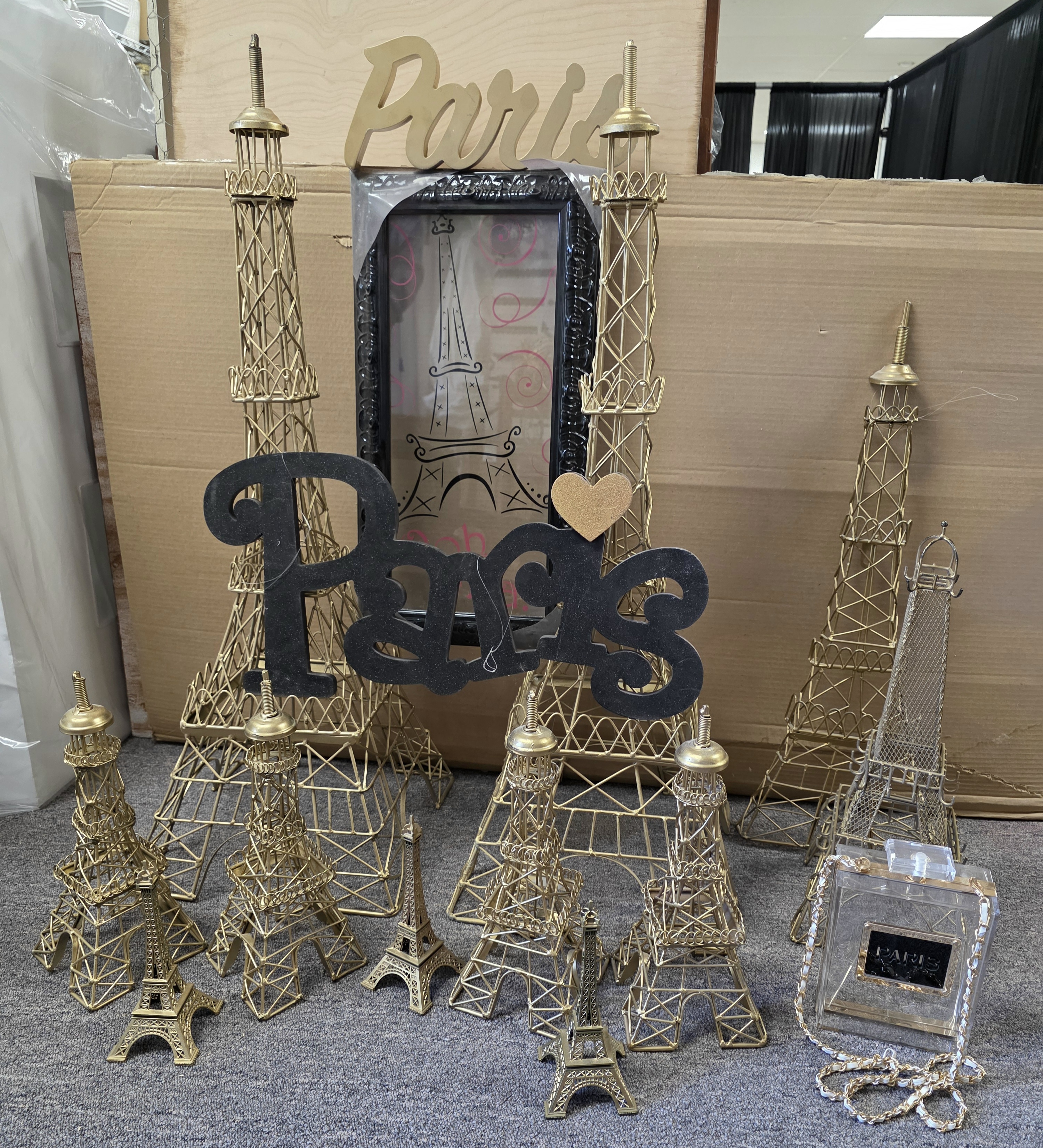 Paris-themed decorations