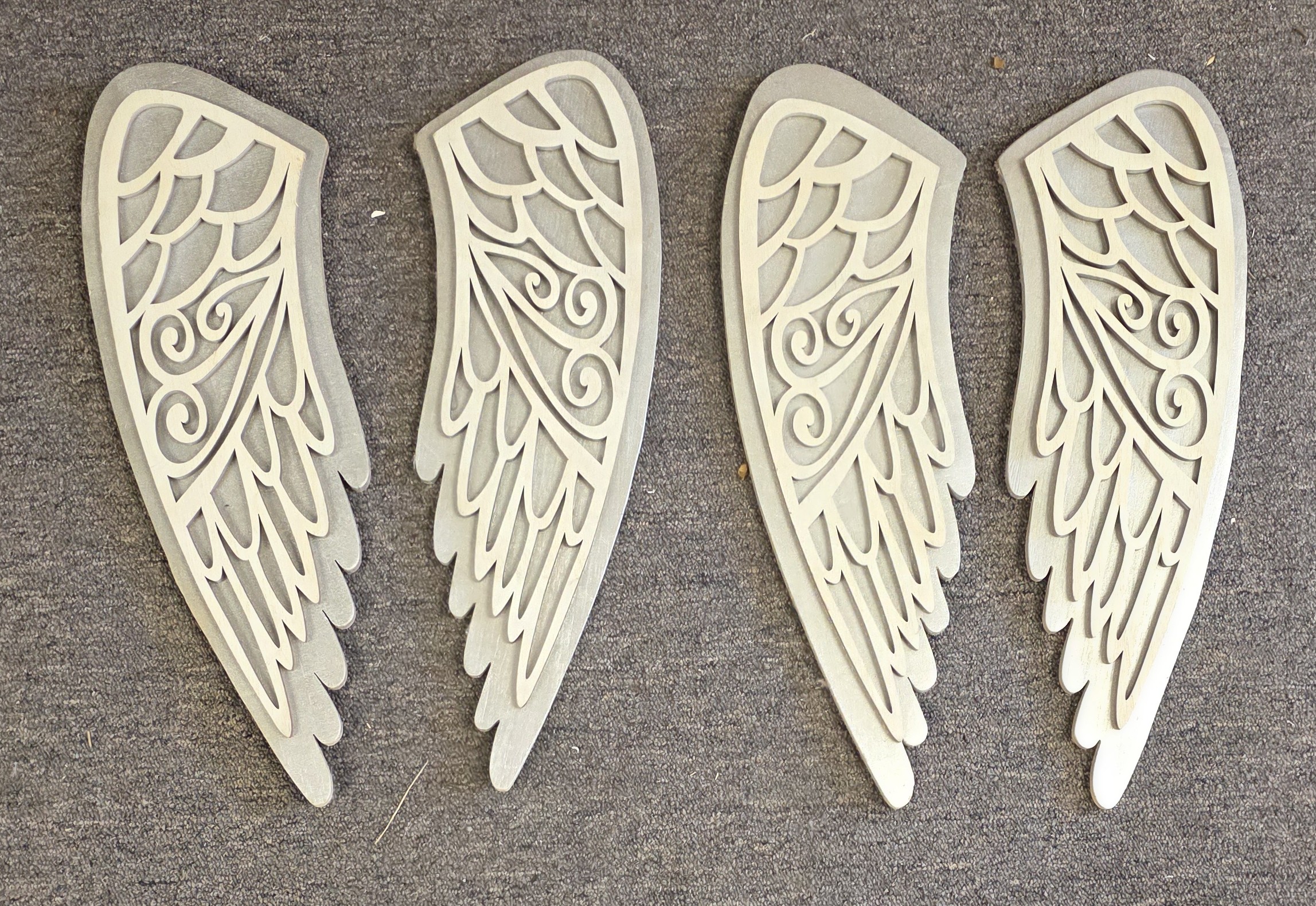 Wooden angel wings